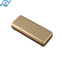 Étui à lunettes de luxe en cuir rigide surdimensionné avec monture métallique, boîte de rangement rectangulaire pour lunettes, étui à lunettes de soleil personnalisé avec logo