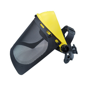 Protector Facial de Malla Metálica Extendido Unisex de Talla Única con Protector de Cejas de ABS para Trabajos Forestales y de Carpintería - Product Image 1