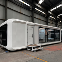 Minuscule capsule spatiale mobile maison préfabriquée multi modulaire conteneur maisons fonction moderne espace capsule maison