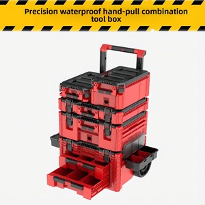 Caja de Herramientas con Ruedas Apilable e Impermeable, Modular, Multifuncional, de Plástico - Product Image 3
