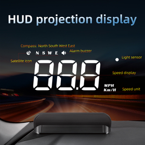 Pantalla HUD GPS Universal para Automóvil, Velocímetro de 10Hz, Alarma de Exceso de Velocidad, Recordatorio de Fatiga, Brújula para Todo Tipo de Vehículos - Product Image 4