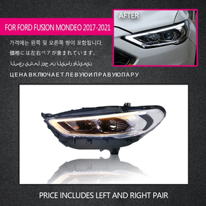 Faros Delanteros LED AURON con DRL para Ford Mondeo 2017-2021, Accesorios para Auto, 36W 6000K, Ajuste Universal, DOT, Venta al Por Mayor, Nuevo - Product Image 2