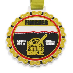 Medal Manufacturers Custom Design Cheap Plastic Soft Silicone Rubber Pvc Medal
