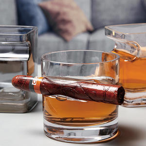 Châu Âu và Mỹ sáng tạo vàng-gọng tái sử dụng bền Thick-bottomed Shot <span class=keywords><strong>Glass</strong></span> Cigar ly cho <span class=keywords><strong>Whisky</strong></span> rượu mạnh Hộp quà tặng - Product Image 6