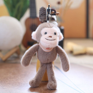 Lindo pequeño mono de piernas largas colgante juguete de peluche Scavenger bufanda muñeca bolsa accesorio llavero muñeca figurita juguetes de <span class=keywords><strong>animales</strong></span> de peluche - Product Image 4