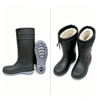 Bottes de pluie avec embout en acier, semelle intermédiaire en acier et doublure en PVC pour travaux industriels, chimiques, de construction, pétroliers, agricoles, de stockage frigorifique et de transformation alimentaire