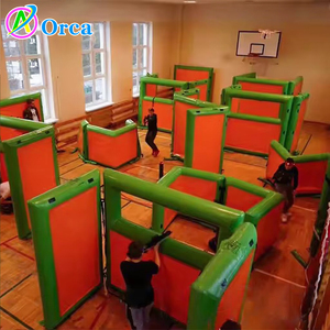 קיר בונקר מתנפחים קיר עבור מסחרי חץ וקשת חיצונית מסחרי משחק יריות קיר מתנפחים בונקר - Product Image 1