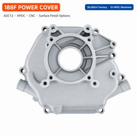 Fabricant de couvercles moulés sous pression ADC12 usinés CNC pour moteur 188F, pièces de pompe à eau de 3 et 4 pouces, fourniture OEM