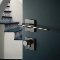 Kak — serrure de poignée de porte antique, design tendance, en aluminium, pour poignée intérieure