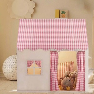 Nueva Carpa Infantil Grande a Cuadros Rosas para Jugar en Interiores y Exteriores, Ideal para Jugar y Fiestas, Carpa Interior Perfecta - Product Image 5