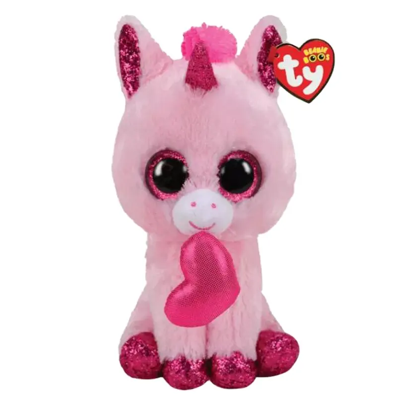 wholesales Custom 6 "15cm big eyes plush toy spot cute cat Unicorn Leopard plush doll Valentine's day gifts