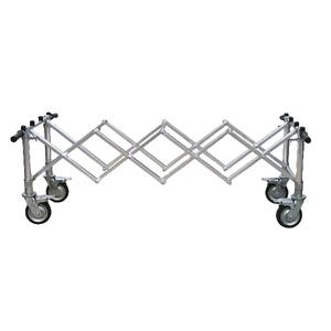 Camilla de Ambulancia Plegable Automática de Aleación de Aluminio YXH-3A2, Estilo Europeo, para Hospital, Color Plata Níquel, Marca B&R - Product Image 3