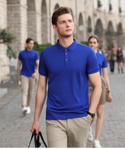 Men's <strong>Polo</strong> <strong>Shirt</strong> Cotton Pique Short Sleeve Casual Business Golf T-<strong>shirt</strong> Embroidered logo Summer Breathable Work Office Top - Product Image 3