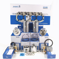 Kit de chemises de cylindre pour moteur diesel Isuzu 4JA1 4JB1, comprenant injecteur de carburant, turbocompresseur, piston, joint de culasse, alternateur et vilebrequin
