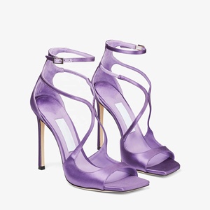 Sandali Estivi da Donna Personalizzati con Tacco a Spillo, Punta Aperta, Chiusura con Fibbia, in Pelle Verniciata Traspirante e Leggera - Product Image 6