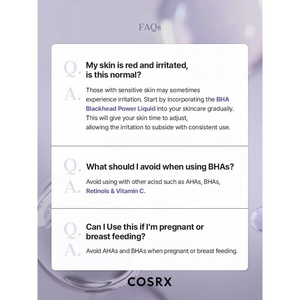 [Pour le Nigéria uniquement] [COSRX] Gentle Natural BHA Blackhead Power Liquid 100ml Exfoliant BHA Tonique Purifiant les Pores - Product Image 4