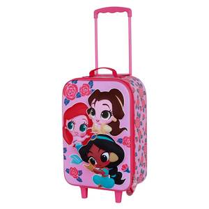 Valise à roulettes 3D Karactermania For Dis-ney Princess Flowers-Soft, rose - Product Image 1