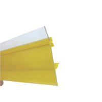 Tira de PVC transparente de alta calidad para etiquetas de precios en estanterías de supermercados Huasso, apta para uso alimentario y ecológica, fácil de usar.