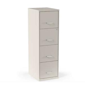 Paquete plano <span class=keywords><strong>SOHO</strong></span> de 4 cajones, archivador de metal ligero con letras verticales, bloqueo de masilla de 18 'D, color beige, venta al por mayor - Product Image 1