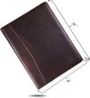 Portefeuille personnalisé A4 en cuir pleine fleur Organisateur Business Resume Legal Pad Portefeuille pour A4/Pad Document