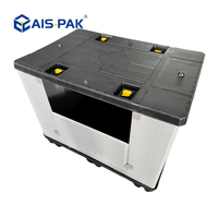 1250*850mm Zware, opvouwbare, inklapbare plastic Gaylord-palletbox