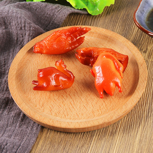 Porte-clés modè<span class=keywords><strong>le</strong></span> de simulation alimentaire : fausses pattes de porc, <span class=keywords><strong>poulet</strong></span> rôti, canard rôti – Gadget amusant pour farces et jeux - Product Image 2