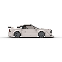 Compatible avec les petites pièces, voiture de course de luxe MOC, jouet de construction éducatif en plastique pour enfants, à assembler soi-même
