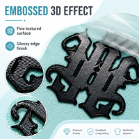 Services ODM/OEM : Étiquettes thermocollantes en TPU à effet 3D en relief, très extensibles, flexibles, lavables, pour patchs de vêtements