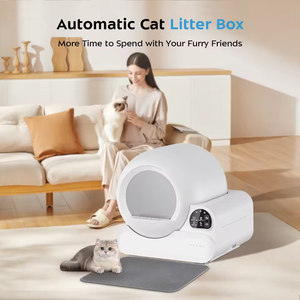 Caja de Arena Inteligente Automática para Gatos OEM, Grande, <span class=keywords><strong>70L</strong></span>, Autolimpiable, Diseño de Seguridad Antipinzamiento para Múltiples Gatos, Inodoro para Mascotas - Product Image 2