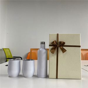 500Ml 304 Stainless <b>Steel</b> Double Walled Vacuum Insulated 17Oz <b>Bottle</b> and 2 Pack 12 Oz Wine Tumblers for Sublimation - Product Image 3