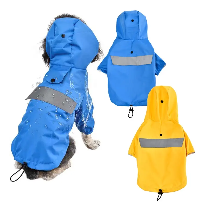 Petstar Custom Comfortable Waterproof Safety Pet Reflective Clothes Dog Raincoat