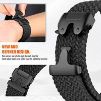 Correa de reloj deportivo trenzada de nailon Win-Win para Samsung Watch 7 Huawei GT5 Cierre de paracaídas banda de liberación rápida 20mm 22mm