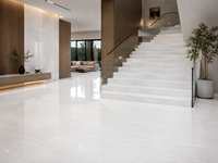 Dalles de marbre blanc cristallin pour îlots de cuisine, murs de salle de bain, comptoirs de bar, dessus de table, sols d'hôtel et panneaux découpés sur mesure