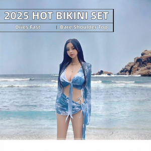 ชุดบิกินี่พิมพ์ลายฤดูร้อนปี 2025 จาก G Top Clothing พร้อมเชือกผูก ดีไซน์ยอดนิยมสำหรับสาวฮอต ชุด 2 ชิ้น กางเกงขาสั้นทนทาน เป็นมิตรกับสิ่งแวดล้อม ระบายอากาศได้ดี รับผลิตแบบ OEM - Product Image 3