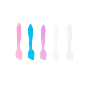 Spatule cosmétique carrée HQ Mixed Proc Discount, mini cuillère cosmétique en plastique, faible MOQ, spatule pour usage cosmétique, cuillères - Product Image 1