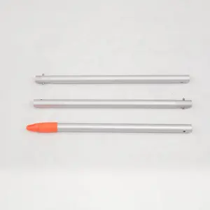 Manche de serpillière télescopique en aluminium, haute qualité, longueur personnalisée 3 Sections, 22mm, pour le nettoyage