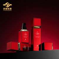Lotion Wajah Luxury Square Face Lotion Luxury 50g Botol Krim Kaca 30ml 100ml 120ml Wadah Perawatan Kulit Set Botol Kosmetik Wajah untuk Semalaman