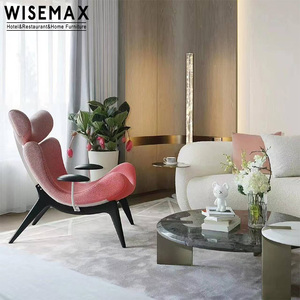 MUEBLES WISEMAX, Muebles de Sala de Estar Minimalistas Nórdicos, Silla de Salón con Respaldo en Colores Degradados, Silla de Diseño Irregular - Product Image 6