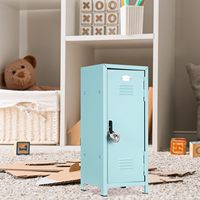 Chambre à coucher Bureau à domicile École Mini Casiers armoire 10.8 pouces Enfants Petite armoire de rangement avec serrure et 2 clés Casier