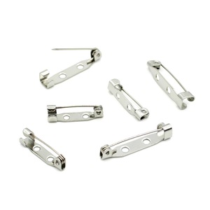 Broches en acier inoxydable Anno Jewelry, rectangulaires, verrouillables, pour badges de sécurité, accessoires de vêtements DIY, couleur or et argent - Product Image 4