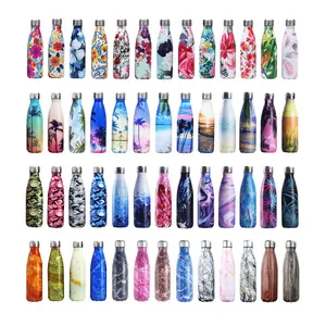 Water Cola Bottle Wholesale Engravable Insulated Stainless Steel Cola Shaped Water Bottle With Custom Logo