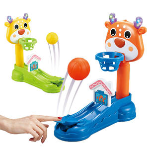 Jouet de basket-ball de bureau avec lumière et son, retour automatique, portable, pour développer la motricité fine, cadeau pour enfants - Product Image 1