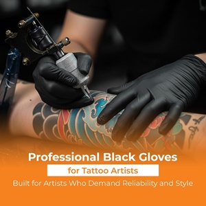 Certified Black Disposable Custom 100 Pcs Box Nitrile Gloves Powder Free Disposable Nitrile Gloves - Product Image 2