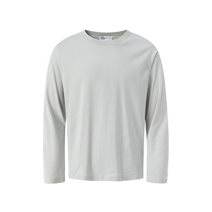 Camiseta Unissex de Manga Longa 230G 100% Algodão Cardado, Ajuste Regular, Gola Redonda, Básica e Casual para Outono e Inverno - Product Image 2
