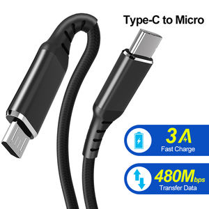 Câble <span class=keywords><strong>Micro</strong></span> USB Tressé en Nylon Charge Android 1M 2M 3M 4M pour Samsung Galaxy S7 S6 J7 Note 5, Kindle, <span class=keywords><strong>PS4</strong></span> et Plus - Product Image 2