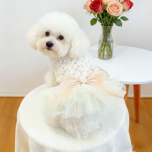 <b>Dog</b> Tutu Skirt Floral Polyester Princess Dress <b>Small</b> Medium Pet <b>Clothes</b> Four Seasons - Product Image 3