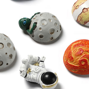 Astronaute magnétique créatif pour réfrigérateur, autocollant 3D, Terre, <span class=keywords><strong>Lune</strong></span>, Soleil, espace, aimant pour réfrigérateur - Product Image 4