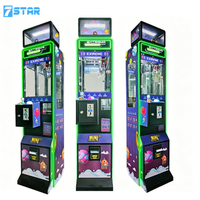 Mini machine à griffes en métal avec accepteur de billets, machine de jeu d'arcade à monnayeur pour la distribution de poupées et de peluches