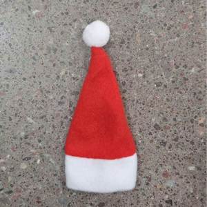 Fundas para Botellas Navideñas con Gorro de Santa Claus, Decoración de Vino en Tela No Tejida, Porta Utensilios, Juegos de Vajilla para Fiestas, Decoraciones al por Mayor - Product Image 2