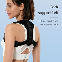 Ceinture de soutien ajustable pour la posture du dos 360 °   Correcteur de posture respirant avec soutien des épaules pour la marche quotidienne, le sport et le bureau